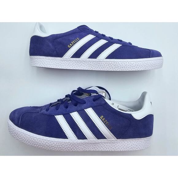 Adidas Unisex Size 7 Energy Ink Purple Gazelle Low Top Ortholite Sneakers NWT - Picture 2 of 7